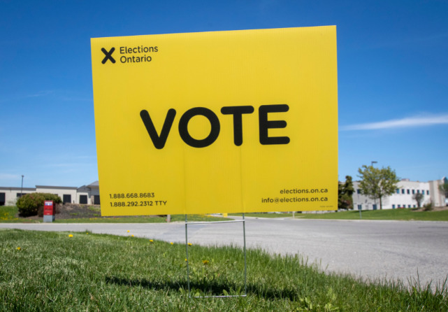 Elections Ontario Sign